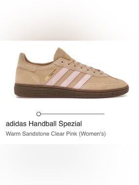 adidas Handball Spezial in Sandstone with Light Pink Stripes 7